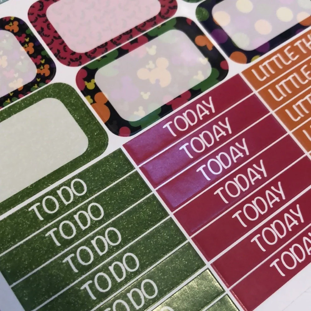 Disney Stickers Walt Disney Planner Sticker Disney Planner Sticker set
